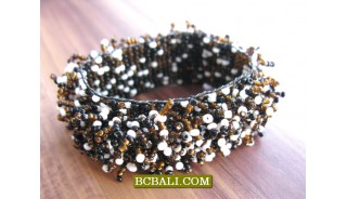 Grass Style Beaded Stretch Bracelets Women 